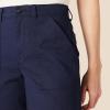 imageAmazon Essentials Womens HighRise RelaxedFit FullLength Wide Leg Cargo Khaki PantNavy