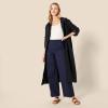 imageAmazon Essentials Womens HighRise RelaxedFit FullLength Wide Leg Cargo Khaki PantNavy