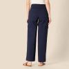 imageAmazon Essentials Womens HighRise RelaxedFit FullLength Wide Leg Cargo Khaki PantNavy