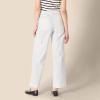 imageAmazon Essentials Womens HighRise RelaxedFit FullLength Wide Leg Cargo Khaki PantWhite