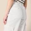 imageAmazon Essentials Womens HighRise RelaxedFit FullLength Wide Leg Cargo Khaki PantWhite