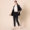 imageAmazon Essentials Womens HighRise SlimFit FullLength StraightLeg Khaki PantBlack