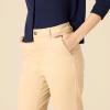 imageAmazon Essentials Womens HighRise SlimFit FullLength StraightLeg Khaki PantTan