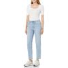 imageAmazon Essentials Womens HighRise Straight JeanLight Wash