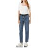 imageAmazon Essentials Womens HighRise Straight JeanMedium Wash