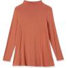 imageAmazon Essentials Womens Jersey LongSleeve Mock Neck Swing Tunic Previously Daily RitualBrown