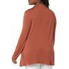 imageAmazon Essentials Womens Jersey LongSleeve Mock Neck Swing Tunic Previously Daily RitualBrown