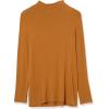 imageAmazon Essentials Womens Jersey LongSleeve Mock Neck Swing Tunic Previously Daily RitualDark Chestnut Brown