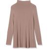 imageAmazon Essentials Womens Jersey LongSleeve Mock Neck Swing Tunic Previously Daily RitualDark Taupe