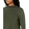 imageAmazon Essentials Womens Jersey LongSleeve Mock Neck Swing Tunic Previously Daily RitualForest Green