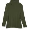 imageAmazon Essentials Womens Jersey LongSleeve Mock Neck Swing Tunic Previously Daily RitualForest Green