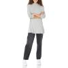 imageAmazon Essentials Womens Jersey LongSleeve Mock Neck Swing Tunic Previously Daily RitualLight Grey Heather