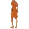 imageAmazon Essentials Womens Jersey RegularFit BalletBack tShirt Dress Previously Daily RitualCaramel
