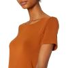 imageAmazon Essentials Womens Jersey RegularFit BalletBack tShirt Dress Previously Daily RitualCaramel