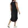 imageAmazon Essentials Womens Jersey RegularFit Sleeveless vNeck Midi Dress Previously Daily RitualBlack