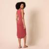 imageAmazon Essentials Womens Jersey RegularFit Sleeveless vNeck Midi Dress Previously Daily RitualBrick Red