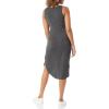 imageAmazon Essentials Womens Jersey RegularFit Sleeveless vNeck Midi Dress Previously Daily RitualCharcoal Heather