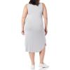 imageAmazon Essentials Womens Jersey RegularFit Sleeveless vNeck Midi Dress Previously Daily RitualLight Grey Heather