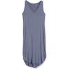 imageAmazon Essentials Womens Jersey RegularFit Sleeveless vNeck Midi Dress Previously Daily RitualSlate Grey