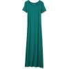 imageAmazon Essentials Womens Jersey StandardFit ShortSleeve Crewneck Side Slit Maxi Dress Previously Daily RitualDark Emerald Green