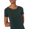 imageAmazon Essentials Womens Jersey StandardFit ShortSleeve Crewneck Side Slit Maxi Dress Previously Daily RitualDeep Green