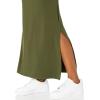imageAmazon Essentials Womens Jersey StandardFit ShortSleeve Crewneck Side Slit Maxi Dress Previously Daily RitualForest Green