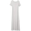 imageAmazon Essentials Womens Jersey StandardFit ShortSleeve Crewneck Side Slit Maxi Dress Previously Daily RitualGrey Heather