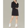 imageAmazon Essentials Womens Knit Henley Sweatshirt Dress Available in Plus SizeBlack