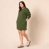 imageAmazon Essentials Womens Knit Henley Sweatshirt Dress Available in Plus SizeDark Olive