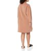 imageAmazon Essentials Womens Knit Henley Sweatshirt Dress Available in Plus SizeLight Brown