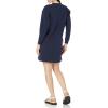 imageAmazon Essentials Womens Knit Henley Sweatshirt Dress Available in Plus SizeNavy