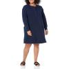 imageAmazon Essentials Womens Knit Henley Sweatshirt Dress Available in Plus SizeNavy