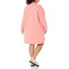 imageAmazon Essentials Womens Knit Henley Sweatshirt Dress Available in Plus SizePeach