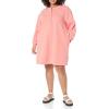 imageAmazon Essentials Womens Knit Henley Sweatshirt Dress Available in Plus SizePeach