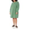imageAmazon Essentials Womens Knit Henley Sweatshirt Dress Available in Plus SizeSage Green