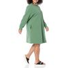 imageAmazon Essentials Womens Knit Henley Sweatshirt Dress Available in Plus SizeSage Green