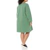 imageAmazon Essentials Womens Knit Henley Sweatshirt Dress Available in Plus SizeSage Green
