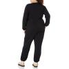 imageAmazon Essentials Womens Knit Surplice Jumpsuit Available in Plus SizeBlack