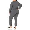 imageAmazon Essentials Womens Knit Surplice Jumpsuit Available in Plus SizeCharcoal Heather