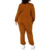 imageAmazon Essentials Womens Knit Surplice Jumpsuit Available in Plus SizeDark Chestnut Brown