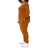 imageAmazon Essentials Womens Knit Surplice Jumpsuit Available in Plus SizeDark Chestnut Brown