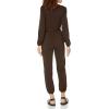 imageAmazon Essentials Womens Knit Surplice Jumpsuit Available in Plus SizeEspresso