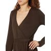 imageAmazon Essentials Womens Knit Surplice Jumpsuit Available in Plus SizeEspresso