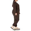 imageAmazon Essentials Womens Knit Surplice Jumpsuit Available in Plus SizeEspresso