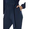 imageAmazon Essentials Womens Knit Surplice Jumpsuit Available in Plus SizeNavy