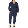 imageAmazon Essentials Womens Knit Surplice Jumpsuit Available in Plus SizeNavy