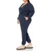 imageAmazon Essentials Womens Knit Surplice Jumpsuit Available in Plus SizeNavy