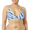 imageAmazon Essentials Womens LightSupport Classic Bikini Swimsuit TopBlue Tie Dye