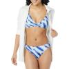 imageAmazon Essentials Womens LightSupport Classic Bikini Swimsuit TopBlue Tie Dye
