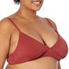 imageAmazon Essentials Womens LightSupport Classic Bikini Swimsuit TopBrick Red